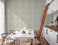 Tapete Sweet Sage und Blush Cottage Stripe