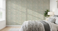 Tapete Sweet Sage und Blush Cottage Stripe