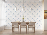 Papier peint Serene Scandi Blue Blossom