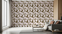 Earthy Olive and Blush Bold Floral Wallpaper Wallpaper⁠
