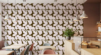 Earthy Olive and Blush Bold Floral Wallpaper Wallpaper⁠