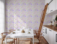 Whimsical Pastel Meadow Floral Wallpaper Wallpaper⁠
