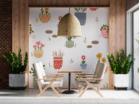 Potted Flower Garden  Wall Mural