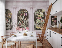 Vintage Architektonische Botanische Bogen Wandbild