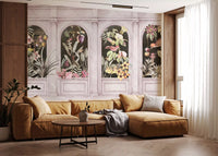 Vintage Architektonische Botanische Bogen Wandbild