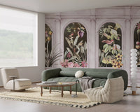 Vintage Architektonische Botanische Bogen Wandbild