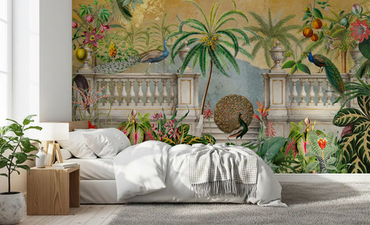 Vintage Imperial Golden Garden  Wall Mural