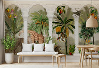 Papier peint mural Tropical Safari Arche vintage impériale