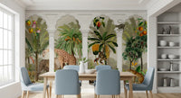 Papier peint mural Tropical Safari Arche vintage impériale