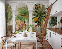 Papier peint mural Tropical Safari Arche vintage impériale