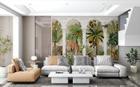 Papier peint mural Tropical Safari Arche vintage impériale