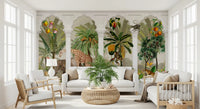 Papier peint mural Tropical Safari Arche vintage impériale