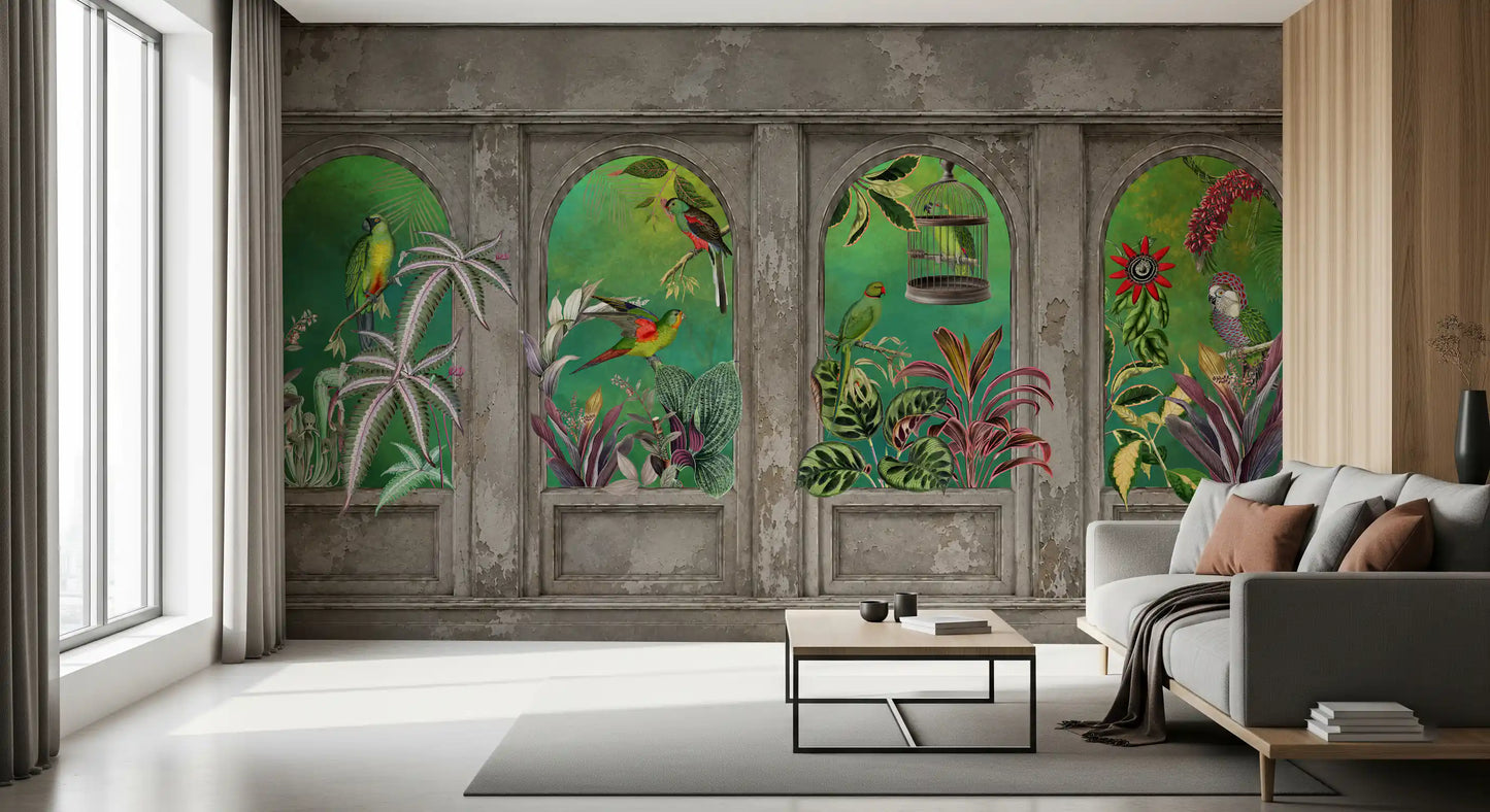 Tapeta ścienna Vintage Tropical Arches
