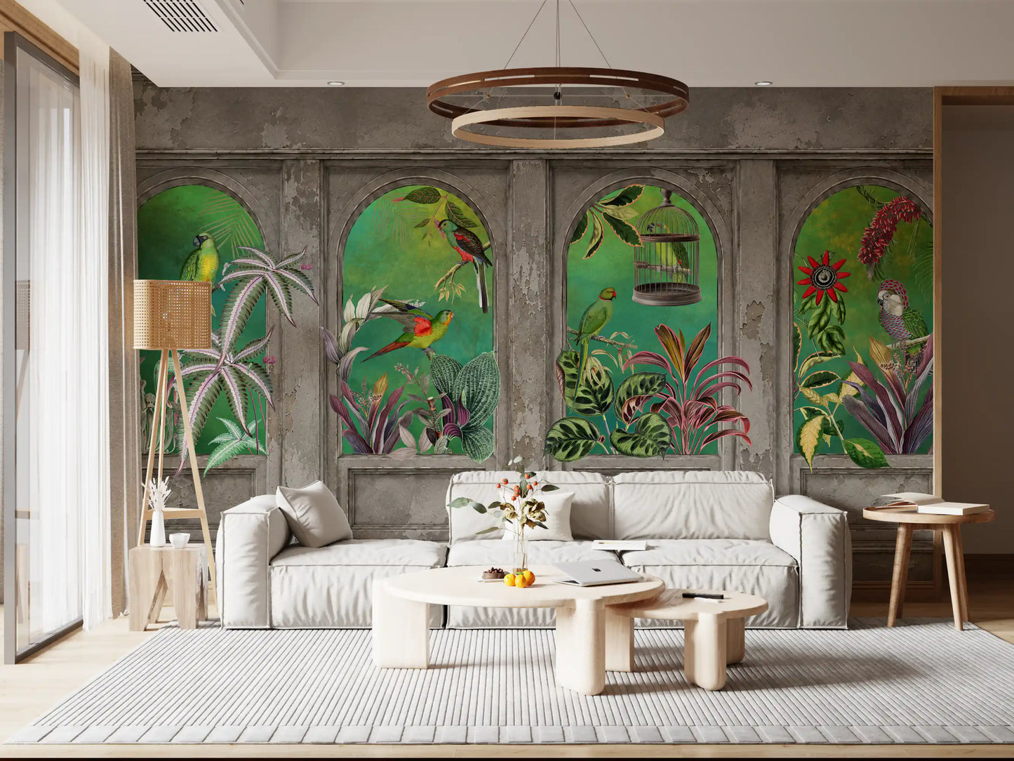 Tapeta ścienna Vintage Tropical Arches