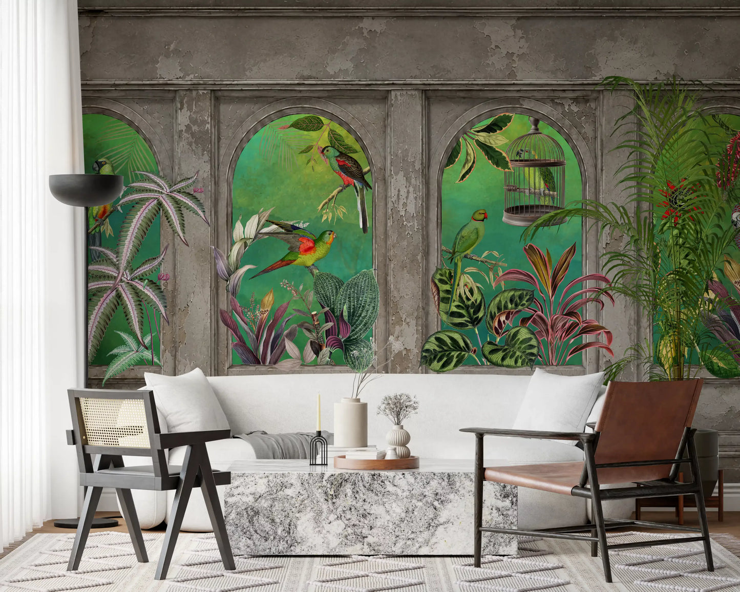 Tapeta ścienna Vintage Tropical Arches