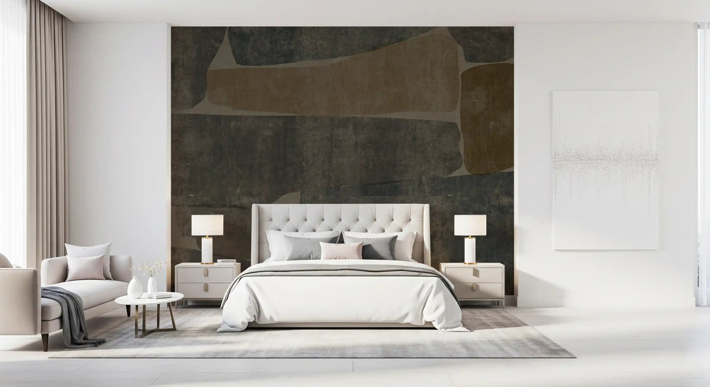 Modern Earthy Stone Slab Wallpaper Wall Mural