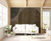 Industrial Concrete Spheres Geometric Wallpaper Wall Mural