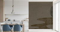Zen Dusk: Minimalist Wabi-Sabi Landscape Wall Mural