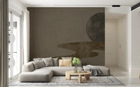 Zen Dusk: Minimalist Wabi-Sabi Landscape Wall Mural