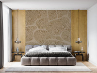 Organic Pebble Cell Textured Wallpaper Wall Mural