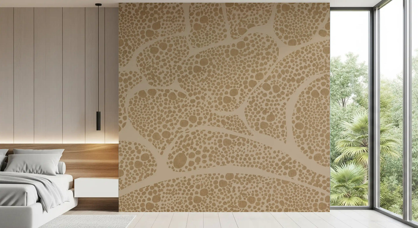 Organic Pebble Cell Textured Wallpaper Wall Mural