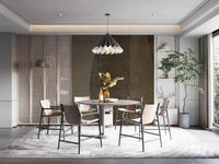 Mid-Century Textured Arcs Wall Mural Wall Mural