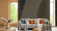 Mid-Century Textured Arcs Wall Mural Wall Mural