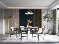 Moody Earth & Iron Textured Vertical Stripes Wall Mural