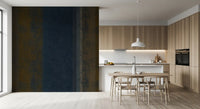 Moody Earth & Iron Textured Vertical Stripes Wall Mural