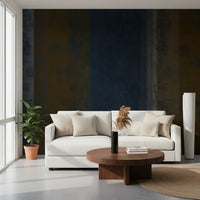 Moody Earth & Iron Textured Vertical Stripes Wall Mural