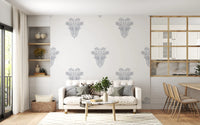 Minimalist Parisian Palm Crest Wall Decor Wallpaper⁠