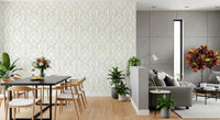 Sage Green Intertwined Botanical Vines Wallpaper Wallpaper⁠