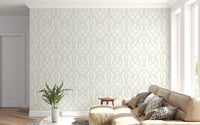 Sage Green Intertwined Botanical Vines Wallpaper Wallpaper⁠