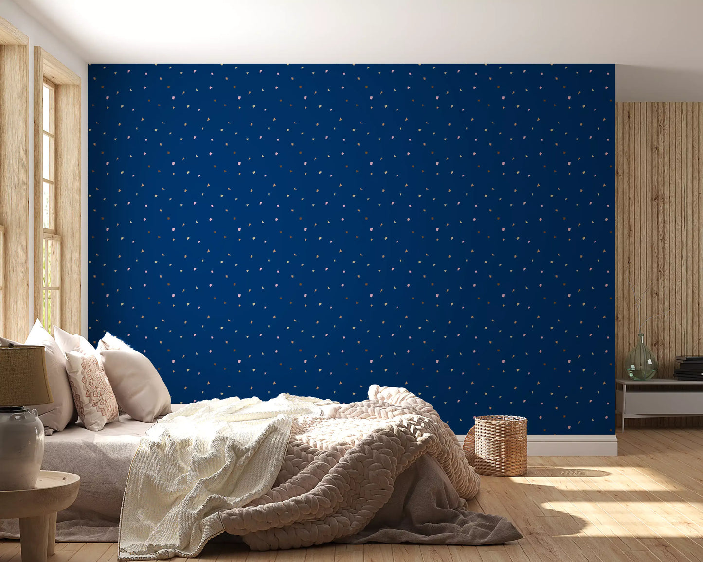 Midnight Confetti Terrazzo Tapete