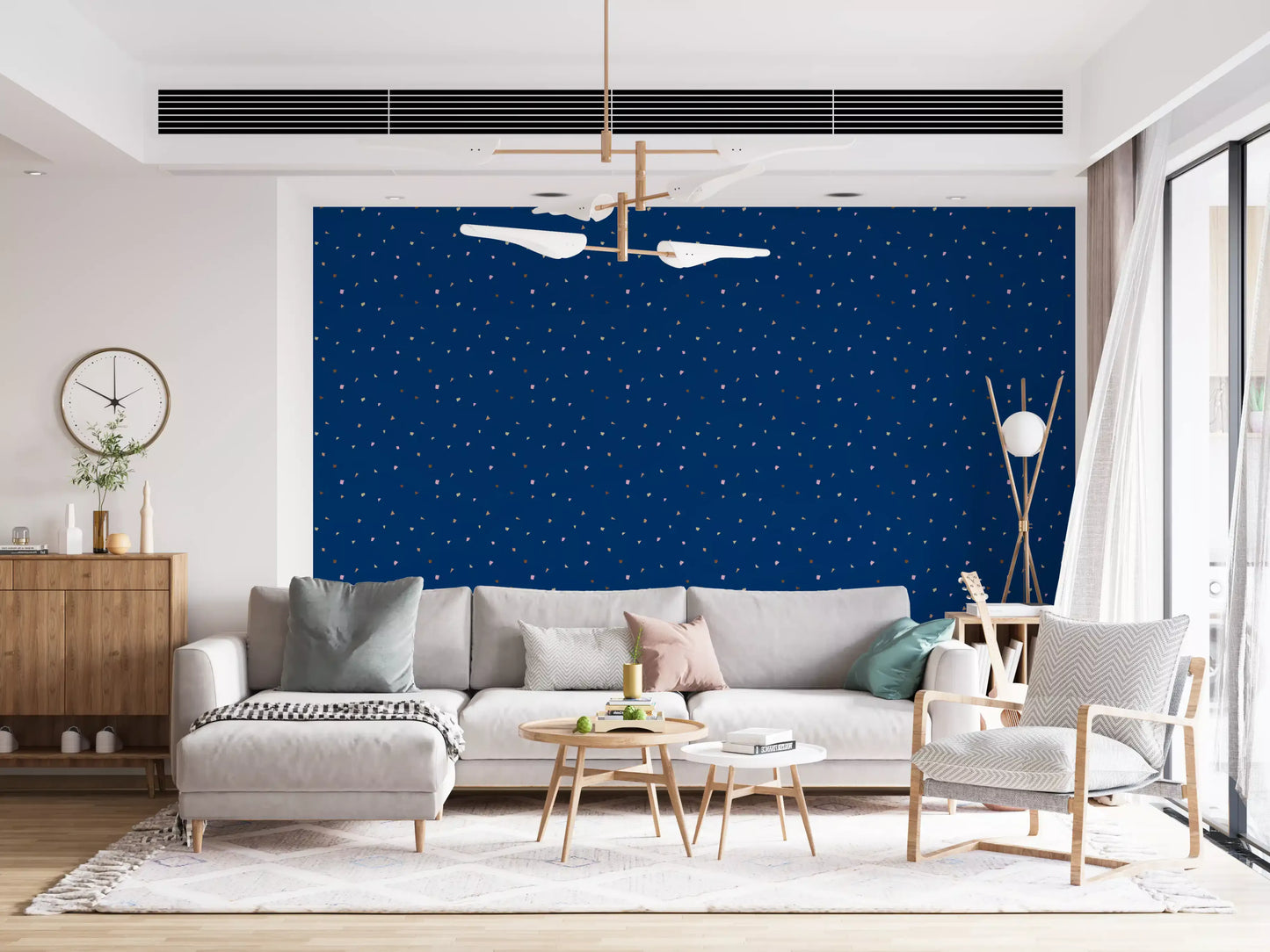 Midnight Confetti Terrazzo Tapete
