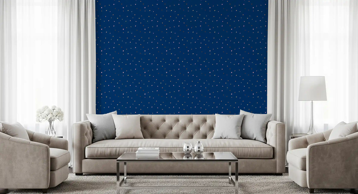 Midnight Confetti Terrazzo Tapete