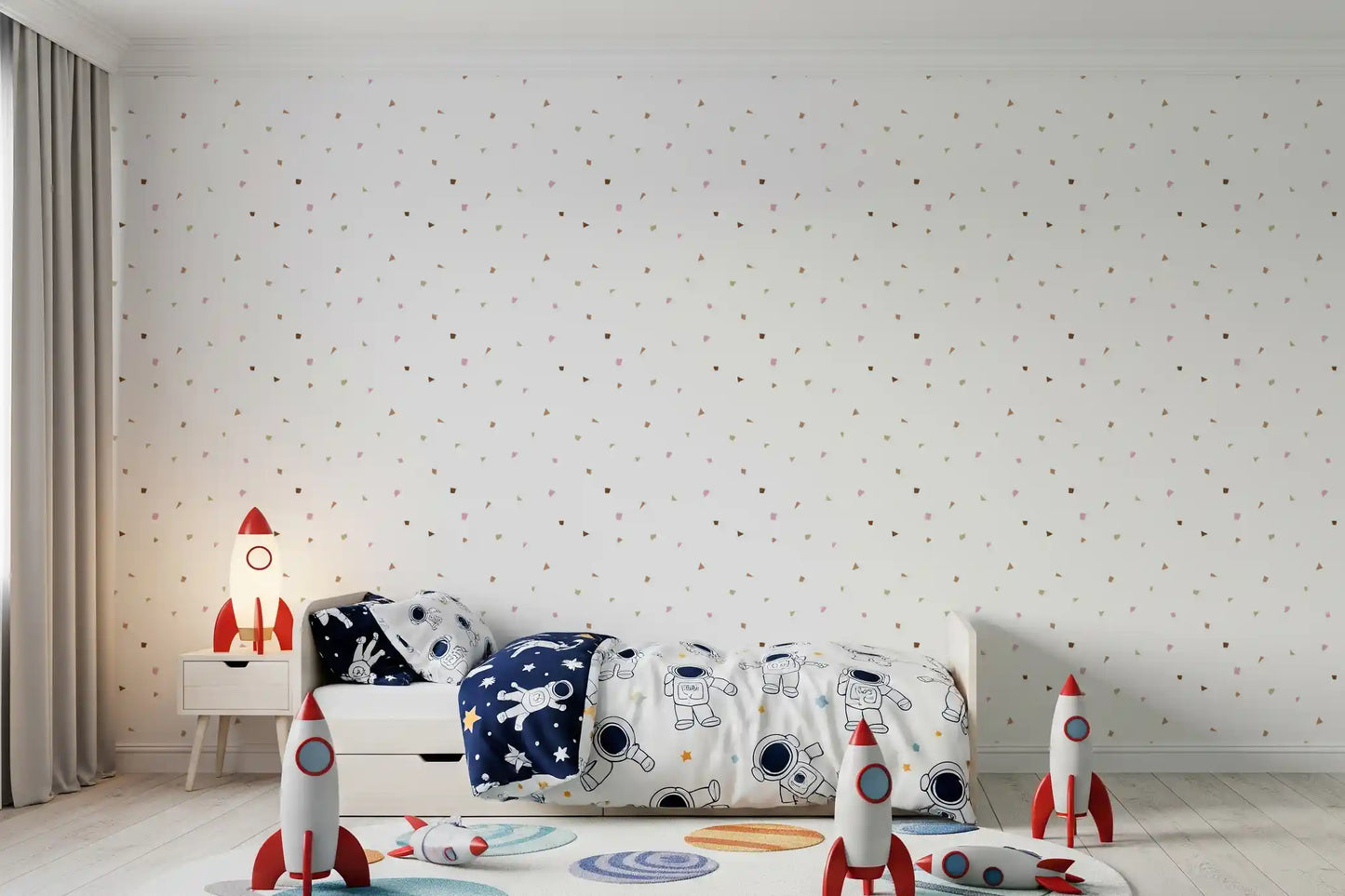 Minimalistische Pastell-Konfetti-Terrazzo-Tapete