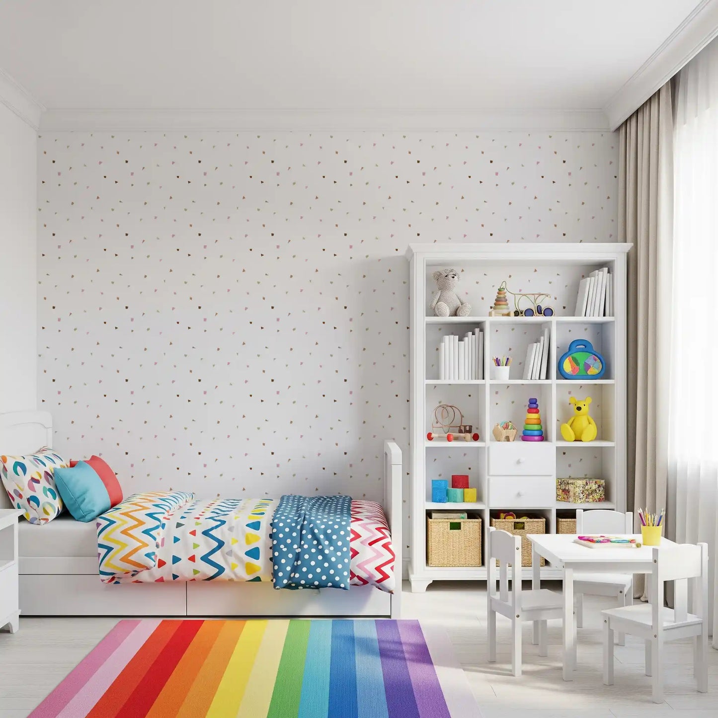 Minimalistische Pastell-Konfetti-Terrazzo-Tapete