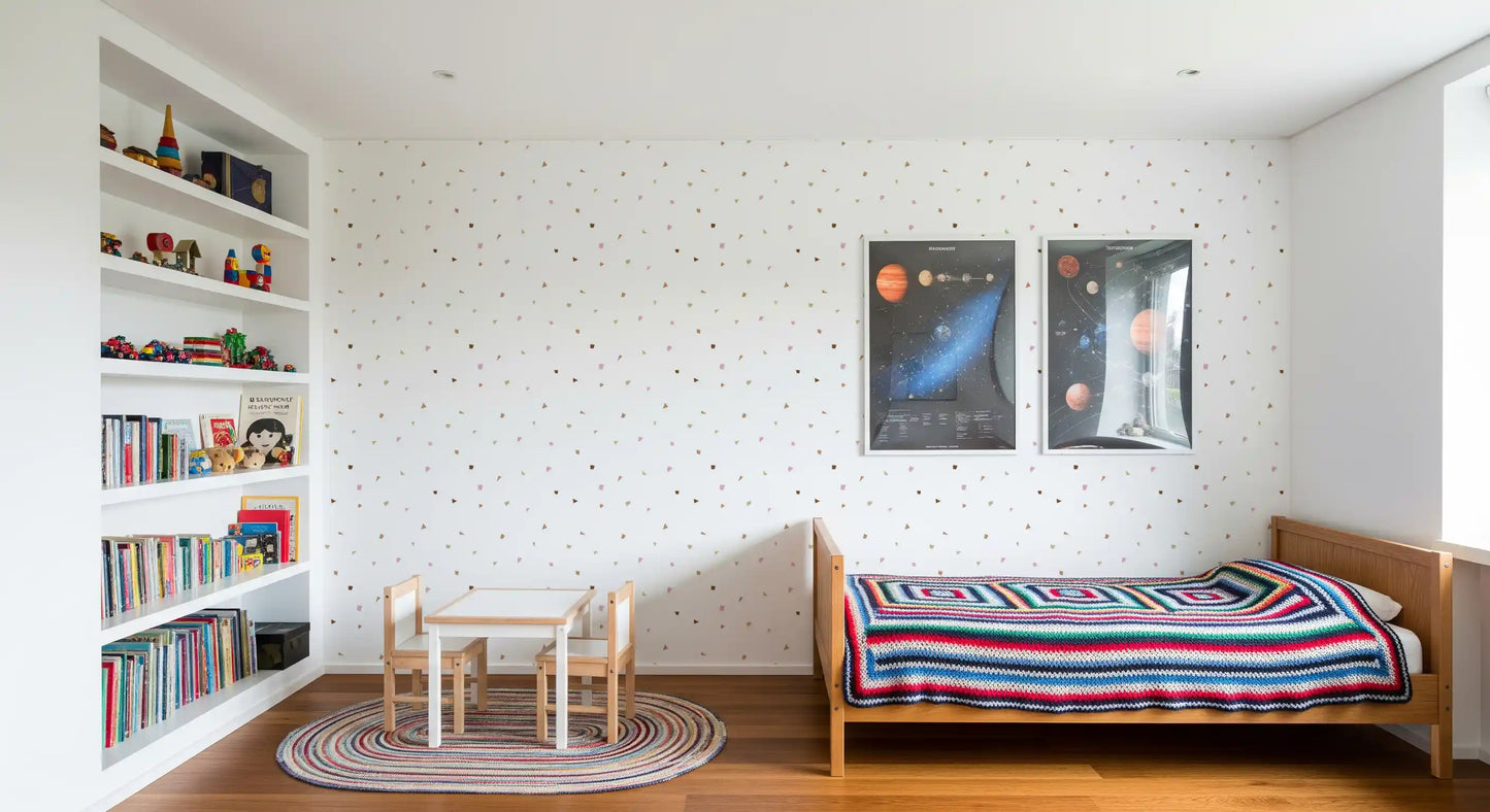 Minimalistische Pastell-Konfetti-Terrazzo-Tapete