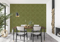 Sage Laurel Trellis Botanical Wallpaper Wallpaper⁠