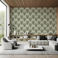 Mediterranean Sage Palm Leaf Wallpaper Wallpaper⁠