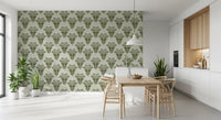 Mediterranean Sage Palm Leaf Wallpaper Wallpaper⁠