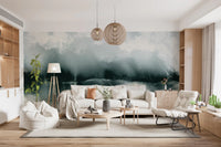 Wandbild „Flüsternder Nebel“ Aquarell-Landschaft