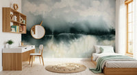 Wandbild „Flüsternder Nebel“ Aquarell-Landschaft