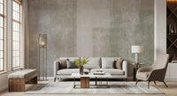 Muted Geometric Concrete Panels Wallpaper Wall Mural