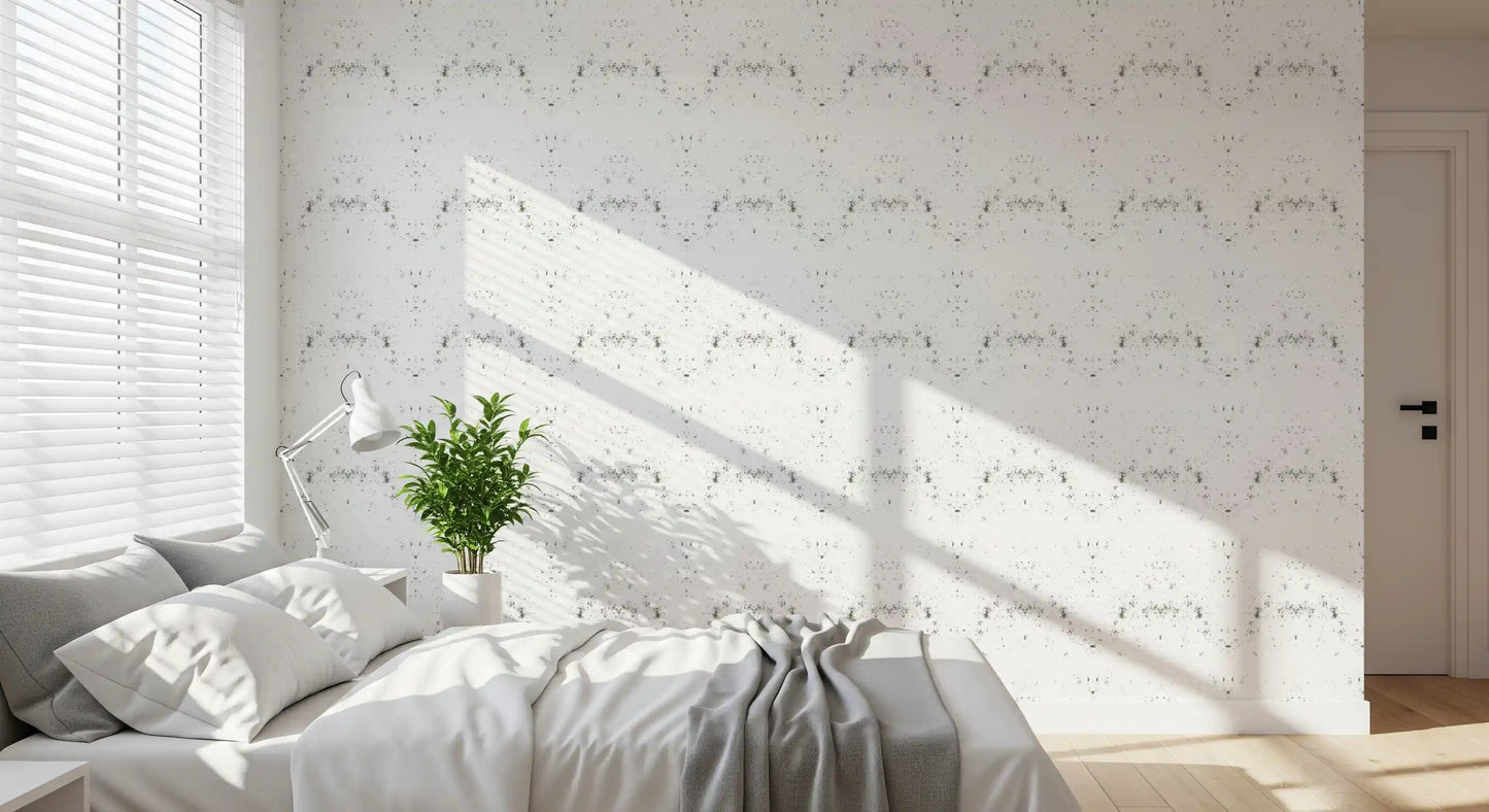 Hairline cracks mark the Industrial Distressed White Plaster wallpaper GD10866

