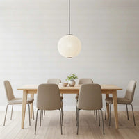 Dining room backdrop stays light with subtle plaid wallpaper GD10867