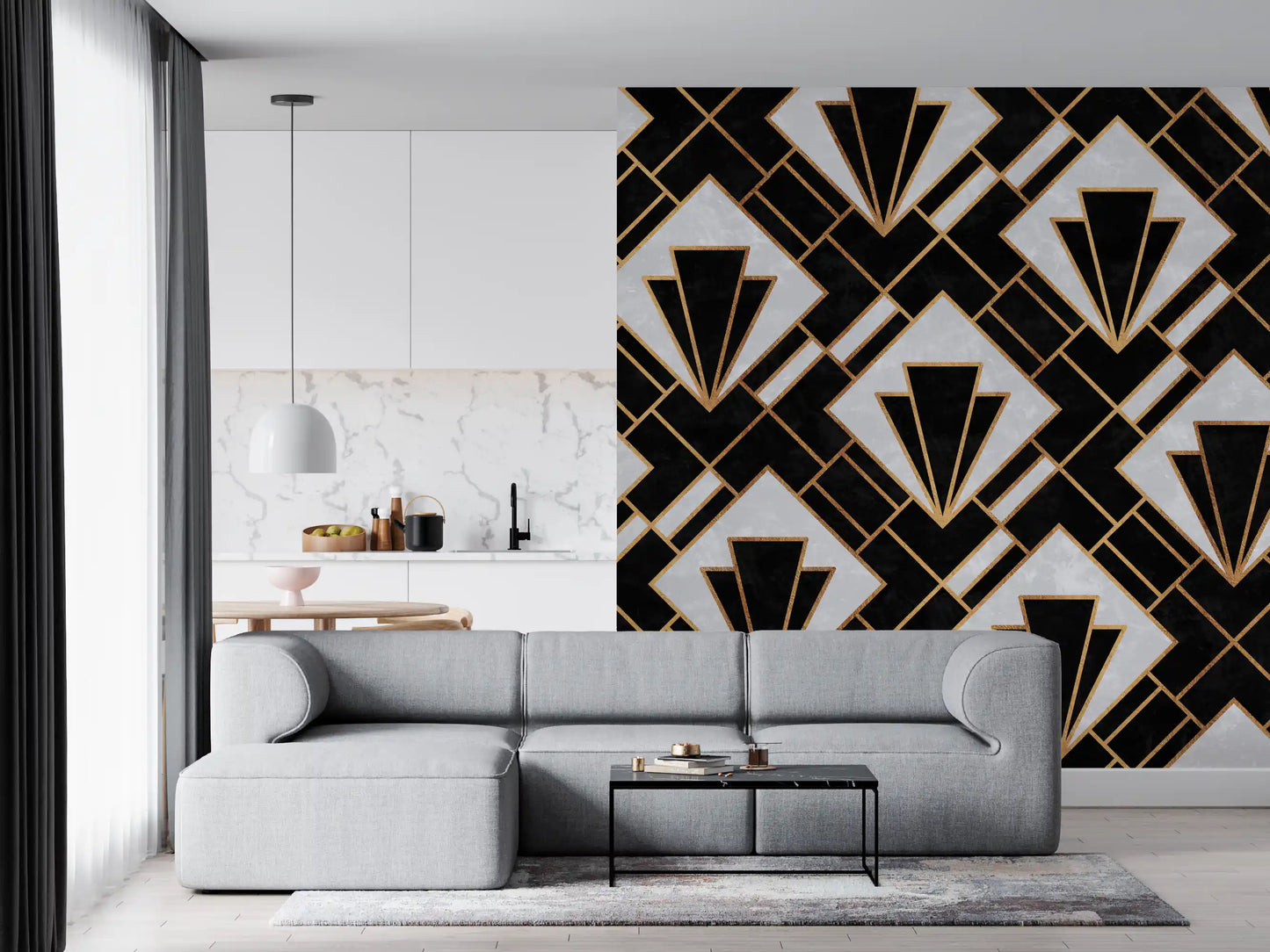 Papier peint mural Art Déco Luxe