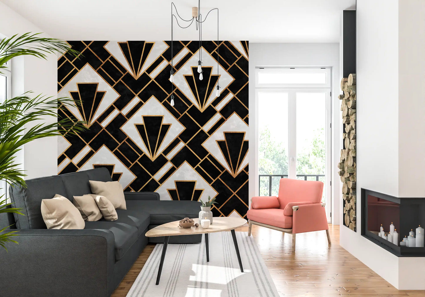 Papier peint mural Art Déco Luxe