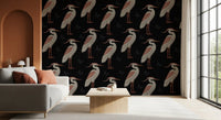 Papier peint panoramique Hérons discrets la nuit